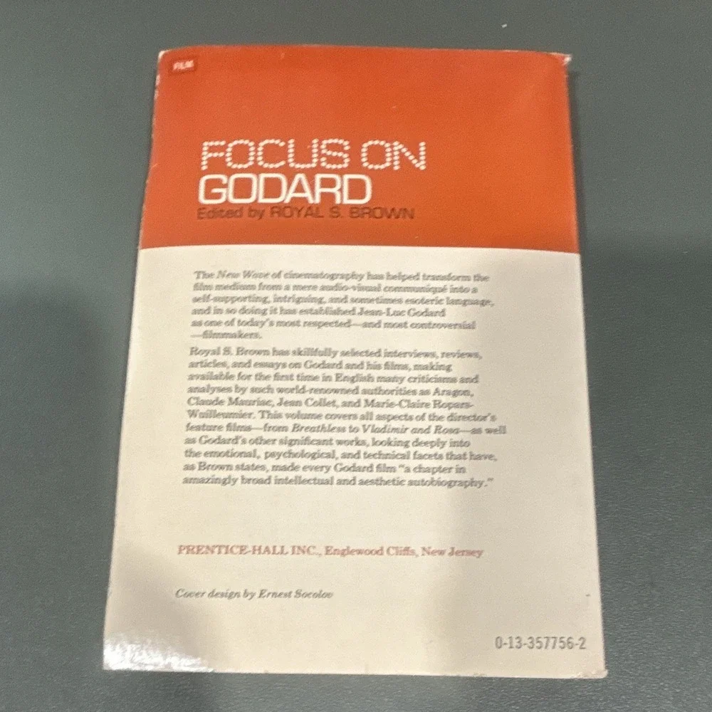 Focus on Godard edited by Royal S. Brown Paperback Prentice-Hall 1972